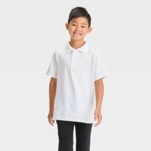 Short Sleeve Uniform Polo T-Shirt - Cat & Jack White